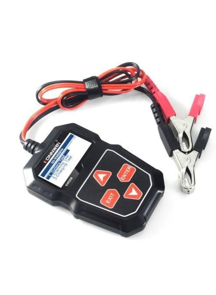 كونوي جهاز KONNWEI KW208 لفحص بطاريات السيارات 12 فولت مع تحليل CCA والصحة - أداة تشخيص بطارية احترافية - Image 1